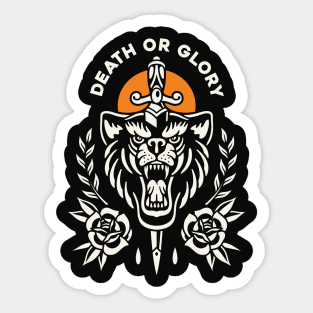 Bear and Dagger Sticker